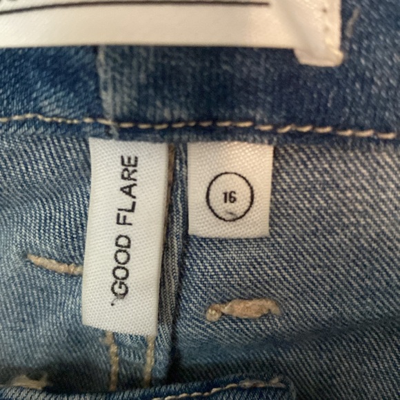 GOOD AMERICAN FLARE JEANS SIZE 16 - Picture 8 of 8